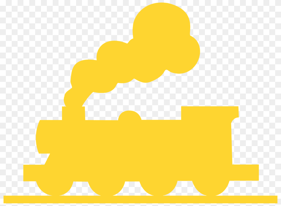 Steam Locomotive Silhouette, Logo Png Image