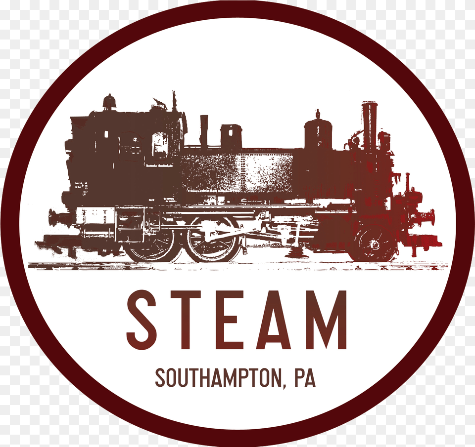 Steam Pub Steam Locomotive Side View, Vehicle, Transportation, Railway, Train Png