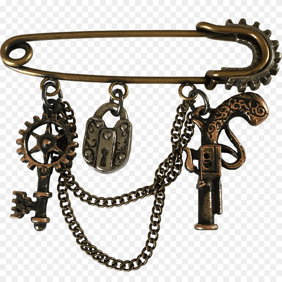 Steam Punk Artificers Utility Pin, Bronze, Accessories, Jewelry, Necklace Free Png
