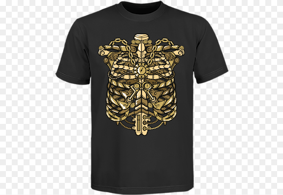 Steam Punk Rib Cage T Shirt Steampunk, Clothing, T-shirt Free Png