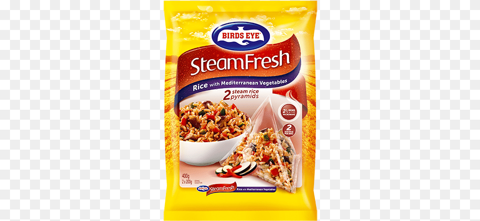 Steam Rice With Mediterranean Vegetables 400g Birds Eye Steamfresh Rice Amp Mediterranean Veg, Food, Lunch, Meal, Snack Png