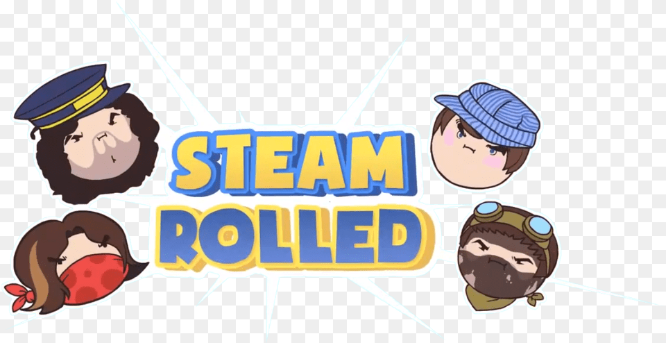 Steam Rolled Logo Gamegrumps Game Grumps, Person, Baseball Cap, Cap, People Png