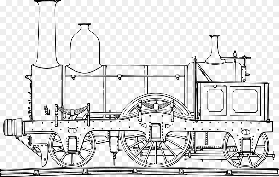 Steam Train Engine Steam Train Colouring Pages, Locomotive, Machine, Motor, Railway Png Image