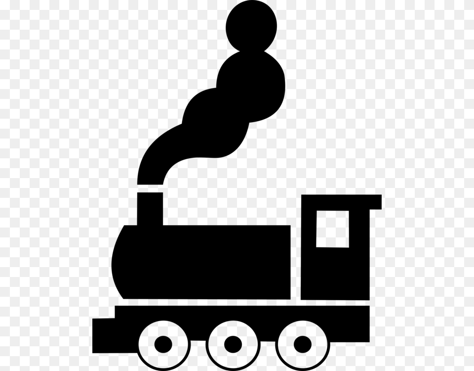 Steam Train Icon, Gray Free Png