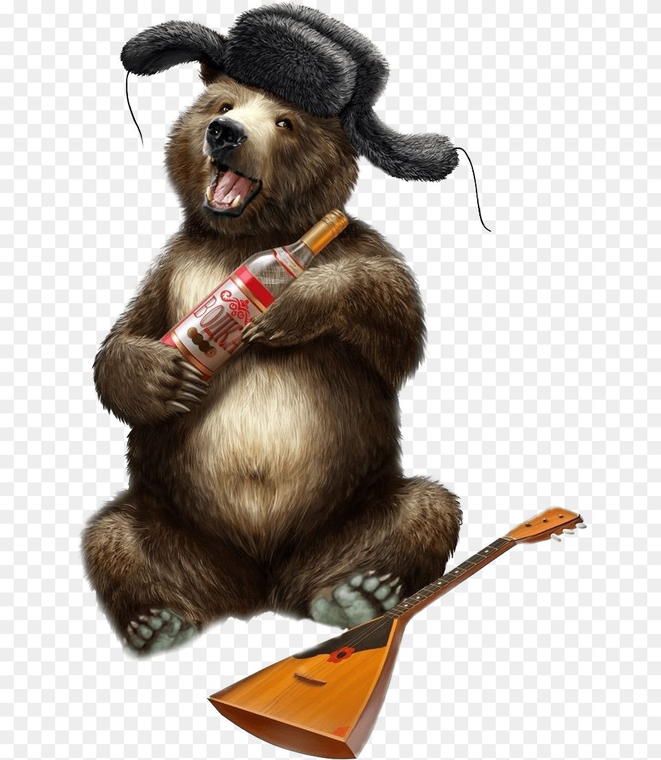 Steam Workshop Ushanka Cocaine Bear Charlie Sheen, Guitar, Musical Instrument, Mammal, Animal Free Transparent Png