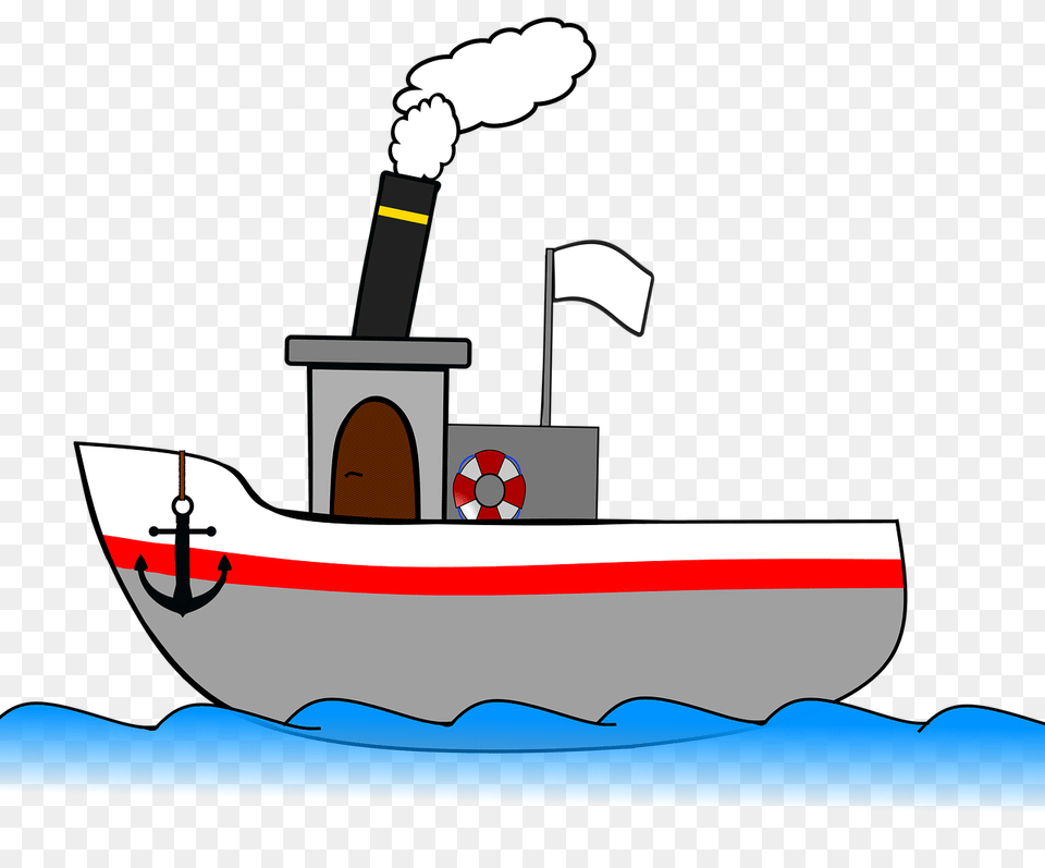 Steamboat Ship Steamer Seafaring Sea, Appliance, Watercraft, Vehicle, Transportation Png Image