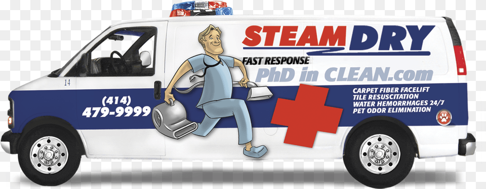 Steamdry Steam Cleaning Companies, Vehicle, Van, Transportation, Car Free Png Download