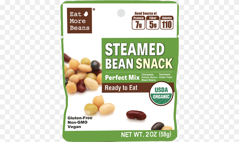 Steamed Bean Snack Ready To Eat Steam Product, Food, Produce, Plant, Vegetable Free Png