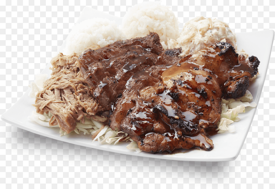 Steamed Rice, Food, Meal, Plate, Roast Free Png