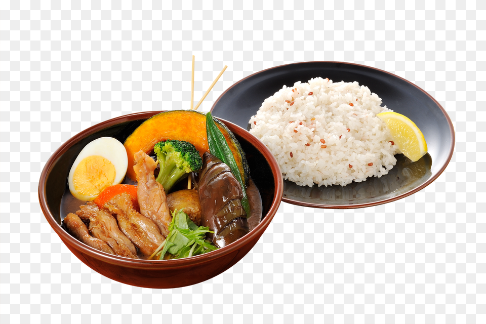 Steamed Rice, Lunch, Food, Food Presentation, Meal Png Image