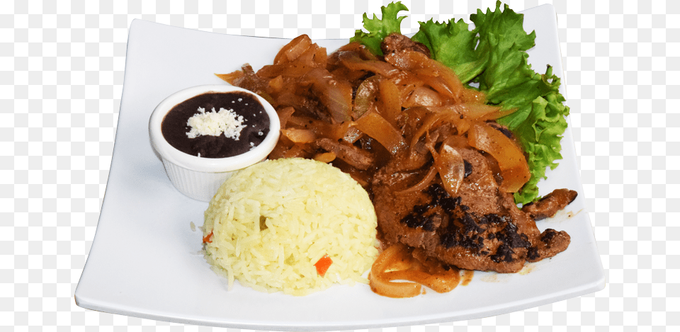 Steamed Rice Higado Encebollado, Food, Food Presentation, Lunch, Meal Png