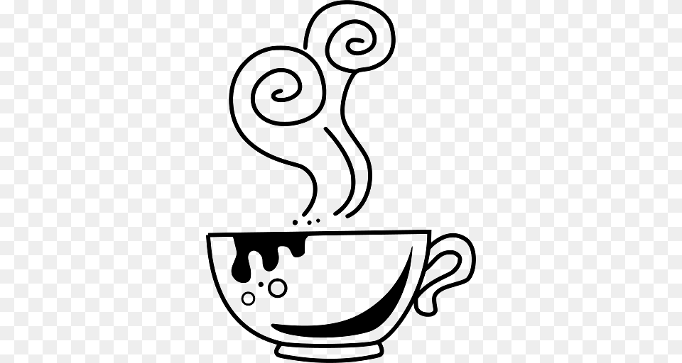 Steaming Cup Of Tea, Bowl, Art Free Png