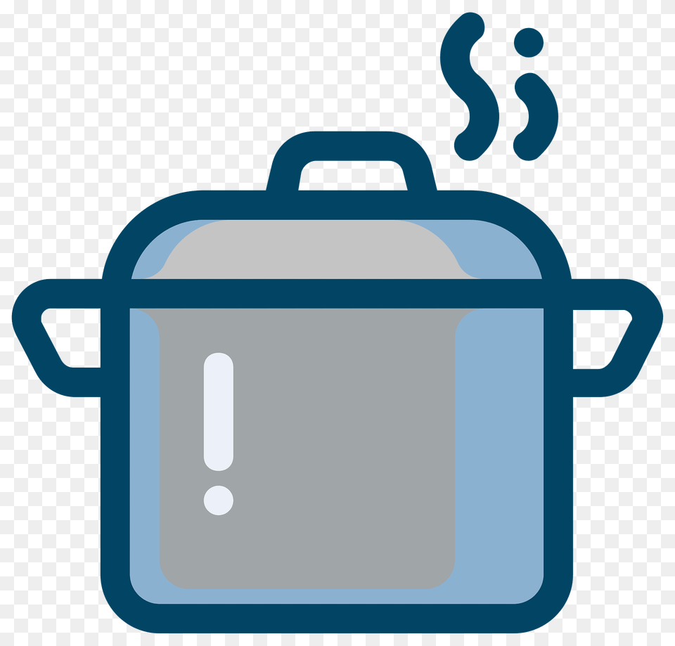 Steaming Pot Outlined In Blue Clipart, Electrical Device, Appliance, Cooker, Device Free Png