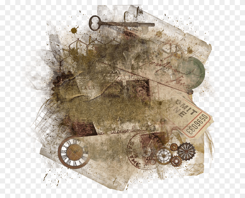 Steampunk Background Element 800 X 800 Transparent Tickets, Art, Collage Free Png