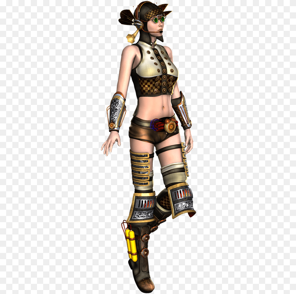 Steampunk Character Transparent, Adult, Female, Person, Woman Png Image