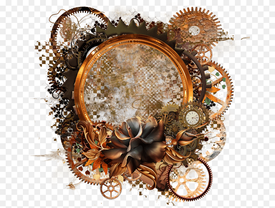 Steampunk Cluster Frame 800 X Steampunk Frame, Accessories, Pattern, Art, Painting Free Png