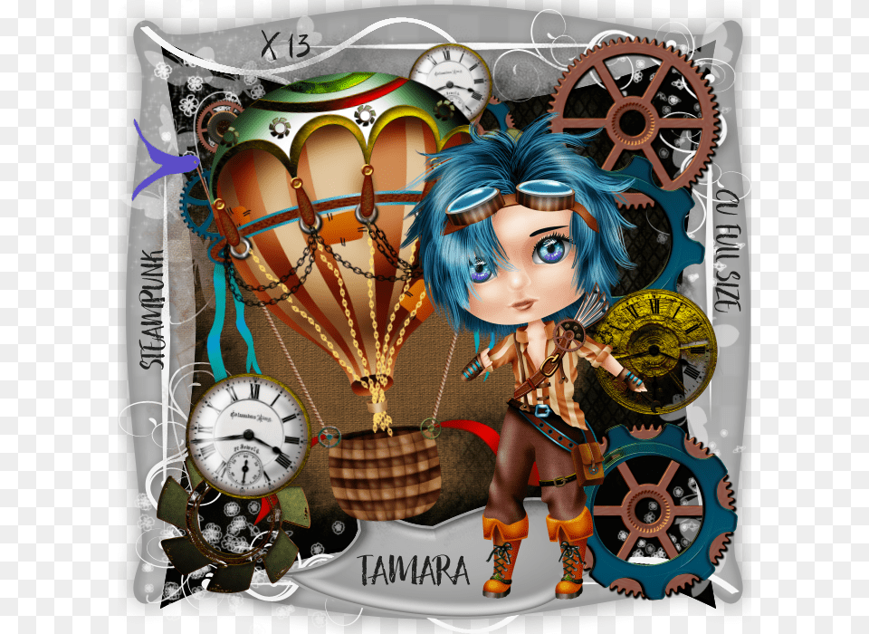 Steampunk Cu Full Size X13 Illustration, Art, Collage, Person, Book Free Png Download
