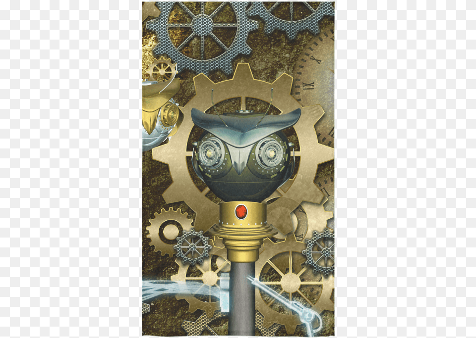 Steampunk Cute Owl Custom Towel 16 X28 Cartoon Free Transparent Png