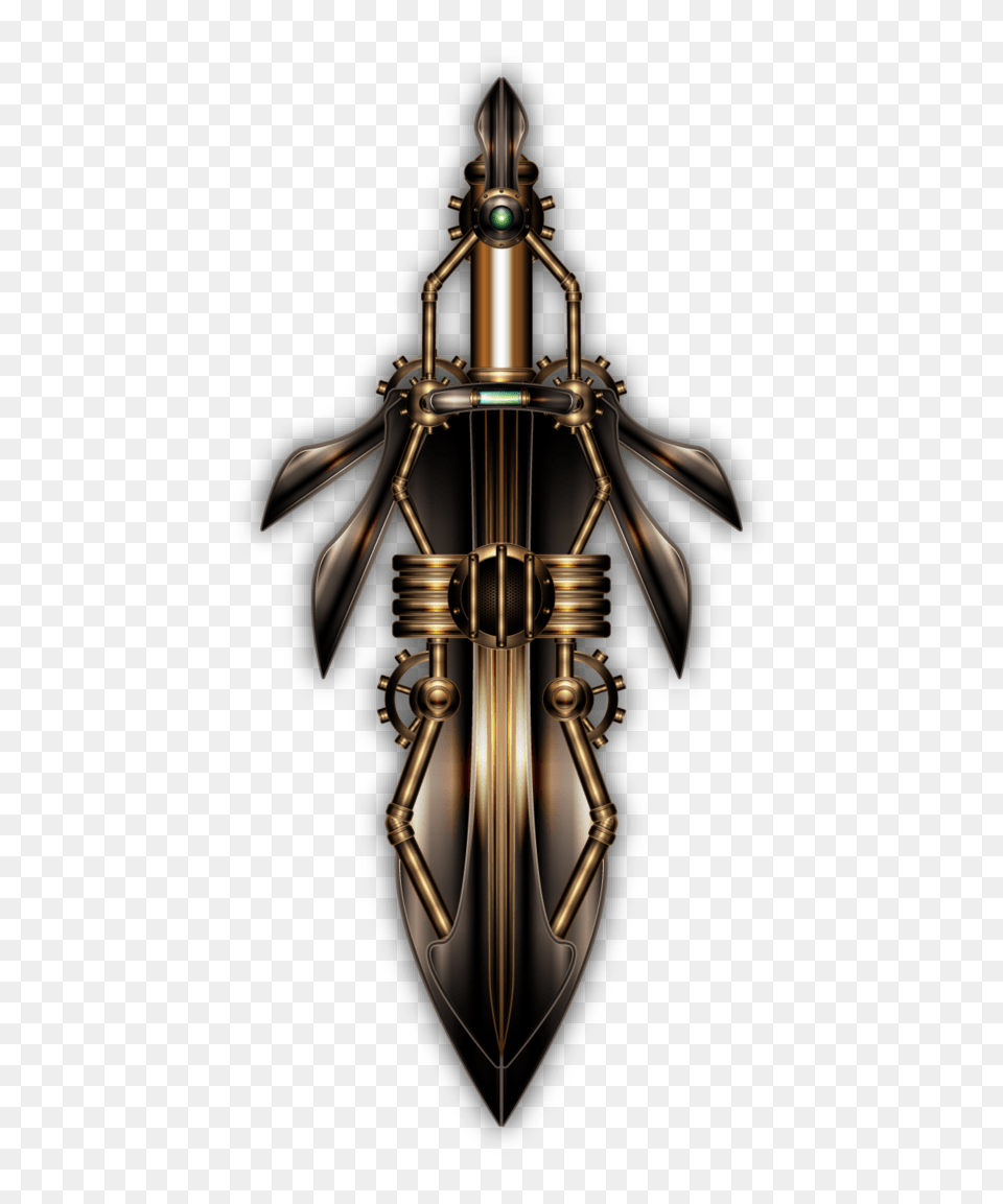 Steampunk Dagger, Chandelier, Lamp, Armor Free Transparent Png