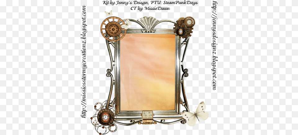 Steampunk Frame Missie39s Stormy Creations Tube Cluster Steampunk, Mirror Free Transparent Png