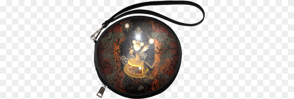Steampunk Funny Monkey Round Makeup Bag Steampunk Funny Monkey Shower Curtain, Accessories, Handbag, Purse Free Transparent Png