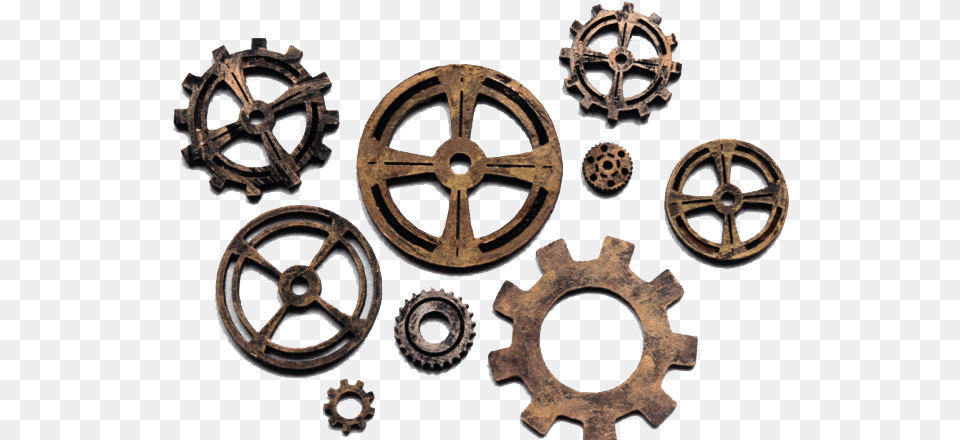 Steampunk Gear Background Abbazia Di San Galgano, Wheel, Spoke, Machine, Bronze Png