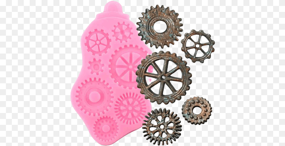 Steampunk Gears Fondant Silicone Mould Mold, Machine, Wheel, Gear, Spoke Free Png