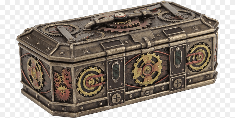 Steampunk Gears Trinket Box Steampunk, Treasure Free Png