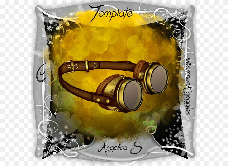 Steampunk Goggles Cu Template Full Size Illustration, Accessories, Electronics, Headphones Free Png