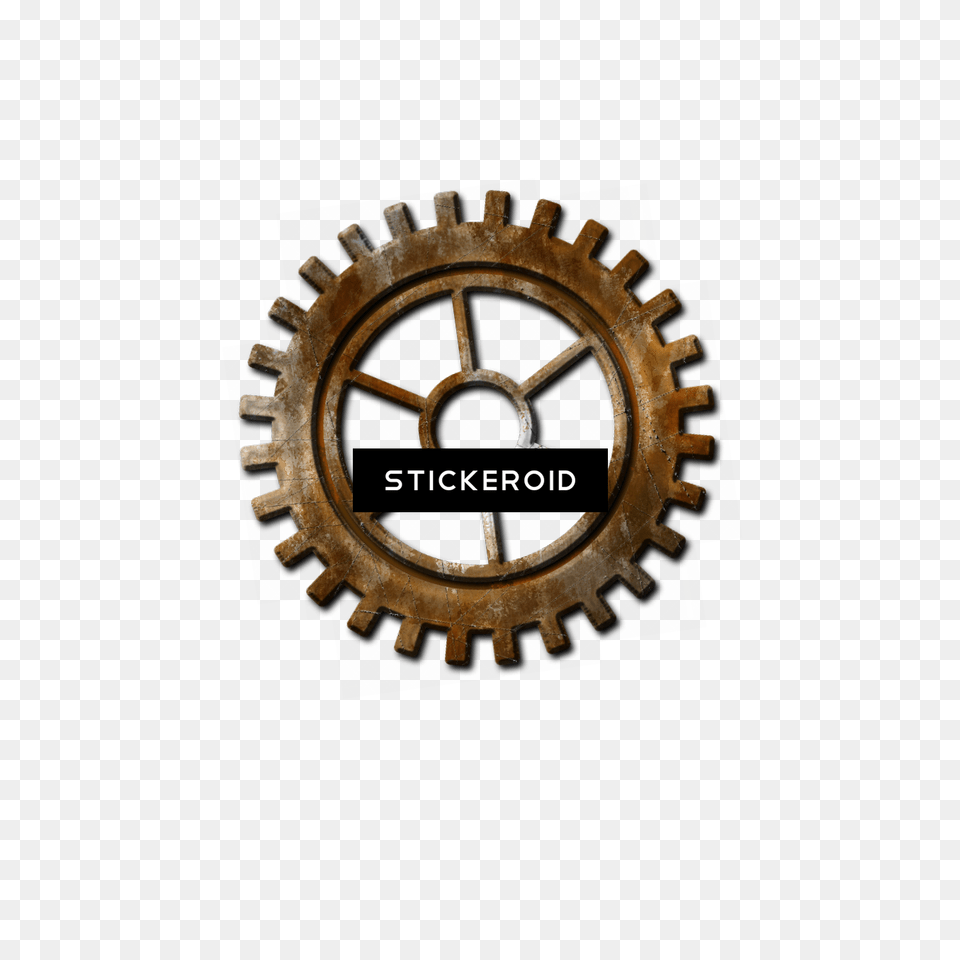 Steampunk Gold Gear With No Airsoft 18 1 Gear, Machine, Wheel Png Image