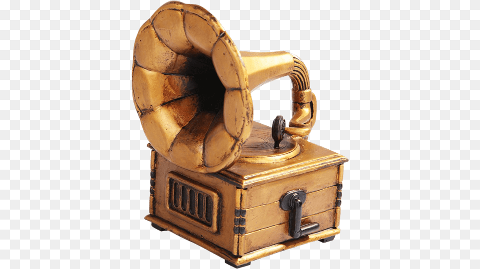 Steampunk Gramophone Trinket Box 55 Inch Gramophone Musical Instrument Jewelrytrinket, Bronze Free Transparent Png