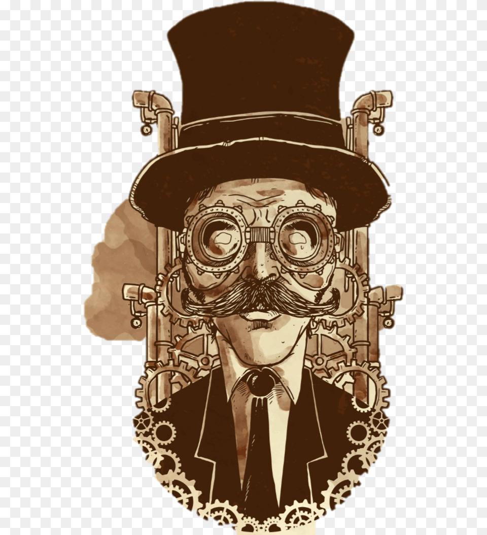 Steampunk Man, Accessories, Photography, Person, Head Free Png Download