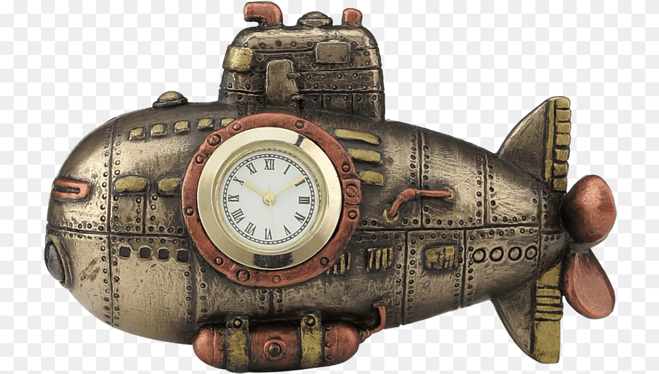 Steampunk Mini Submariner Clock Submarine Alarm Clock, Wristwatch, Arm, Body Part, Person Png
