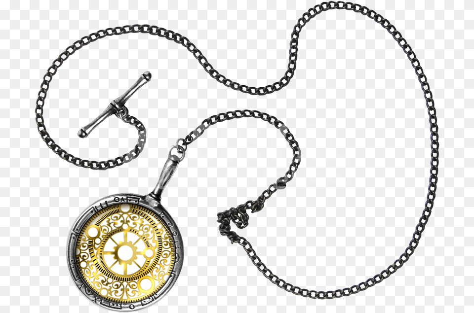 Steampunk Monocle Download 1 Poun Gold Chain, Accessories, Pendant, Jewelry, Necklace Png Image