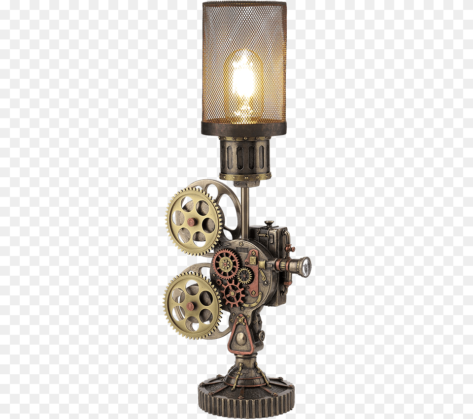 Steampunk Projector Lamp Sconce, Lighting, Machine, Fire Hydrant, Hydrant Png Image