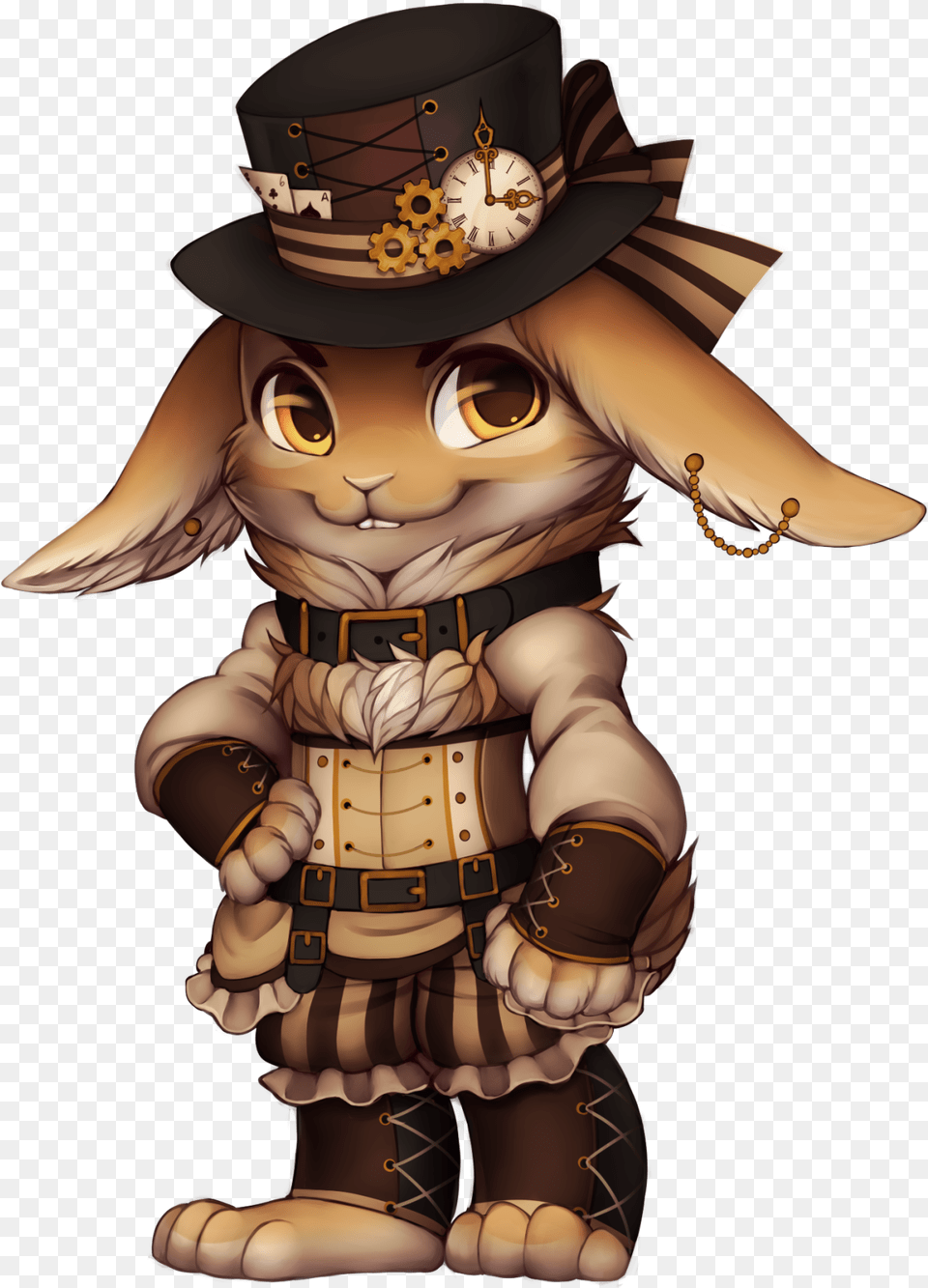 Steampunk Rabbit Steampunk Furry, Baby, Person Free Png Download