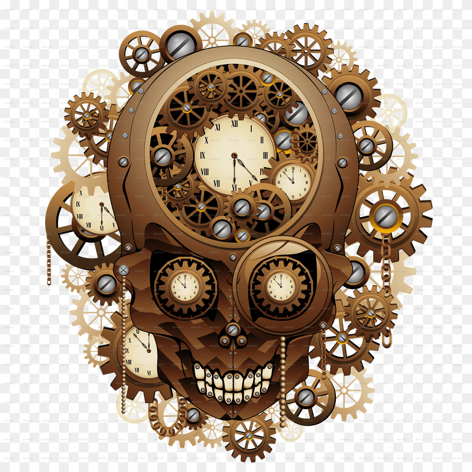 Steampunk Skull Art Png Image