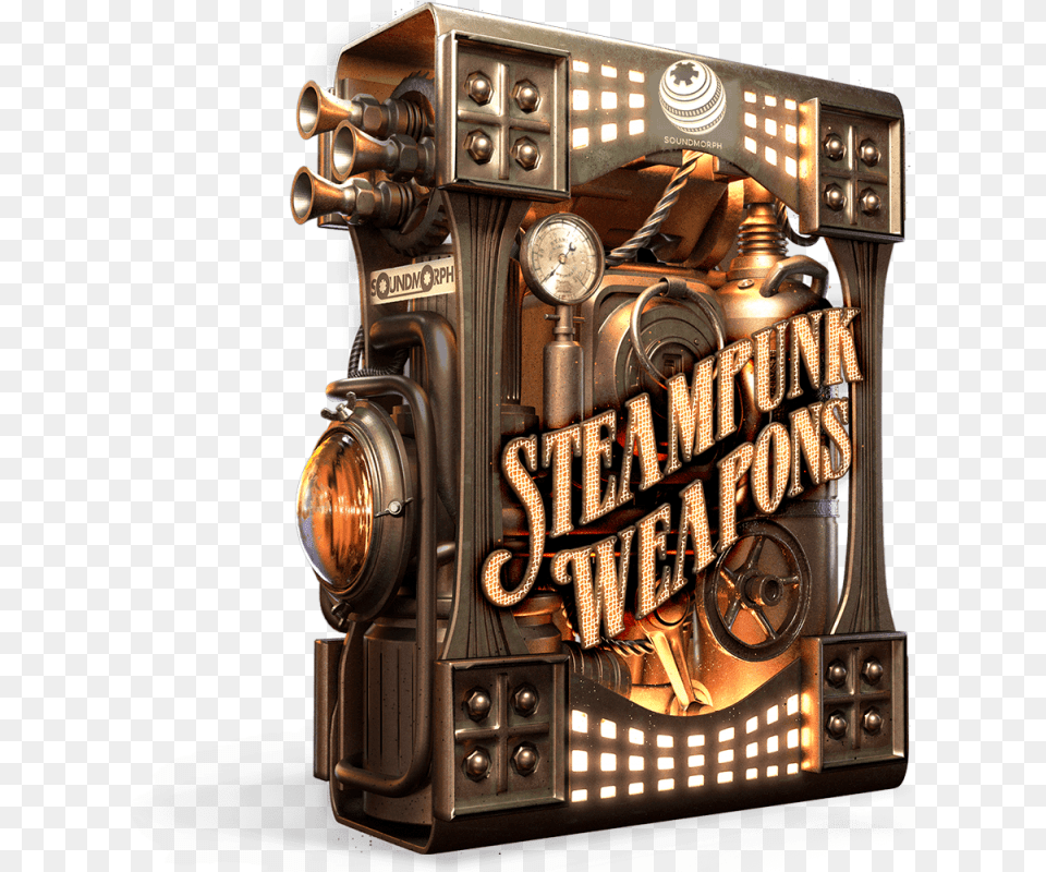 Steampunk Weapons Soundmorph Steampunk Weapons, Electronics, Machine, Wheel, Camera Png Image