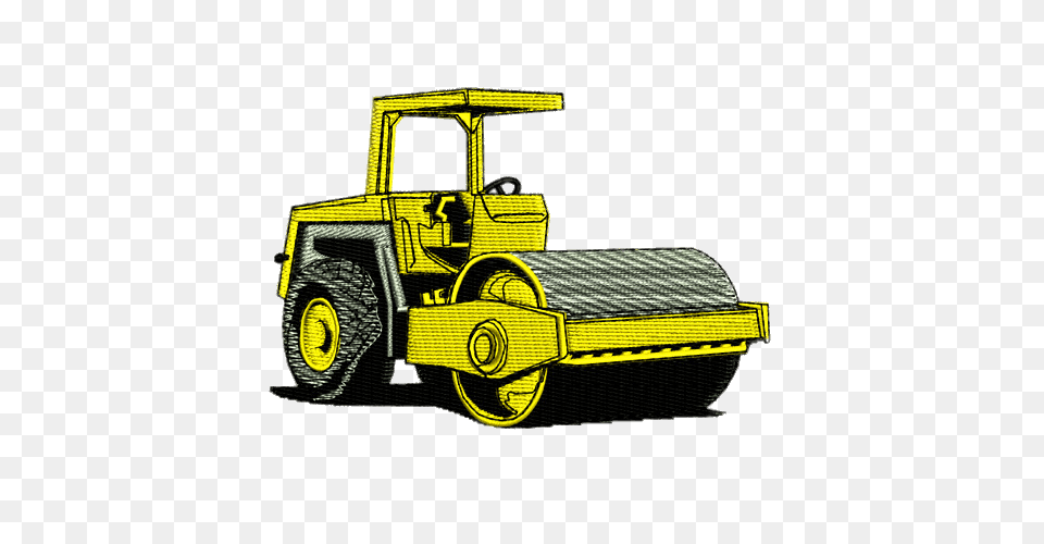 Steamroller Embroidery, Machine, Bulldozer Free Png Download