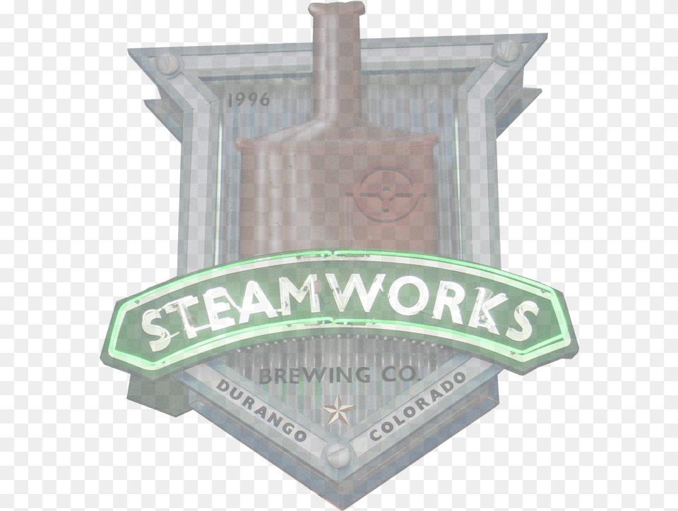 Steamworks Brewing Company Great Food And Beer Durango Emblem, Architecture, Building, Factory, Logo Free Png Download