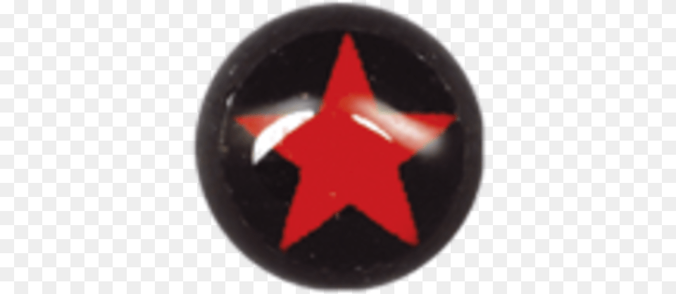 Steel Blackline Ikon Ball 11 Red On Black Star Circle, Symbol, Star Symbol Png