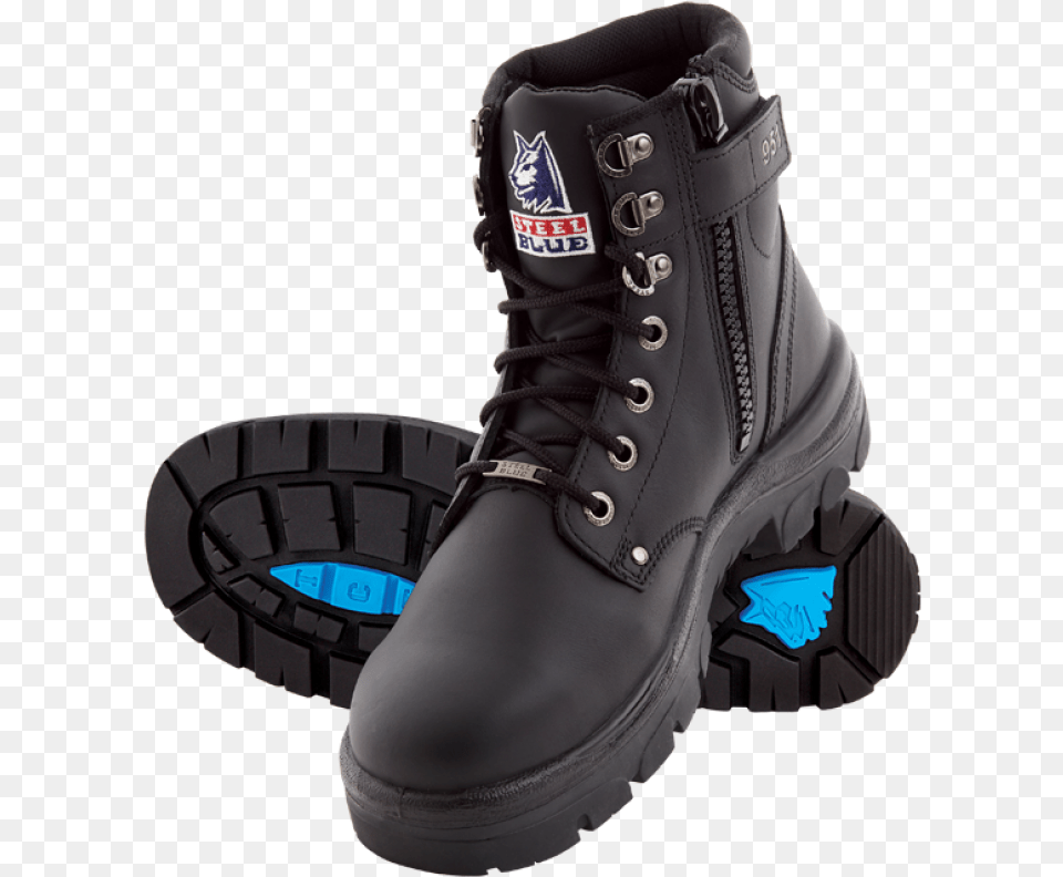 Steel Blue Argyle Zip 6quot Work Boots Tpu Steel Toe Steel Toe Boot, Clothing, Footwear, Shoe Free Png Download