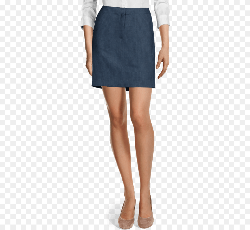 Steel Blue Dobby Wool Blend High Waisted Short Pencil Skirt Faldas Cortas, Clothing, Miniskirt, Female, Girl Free Transparent Png