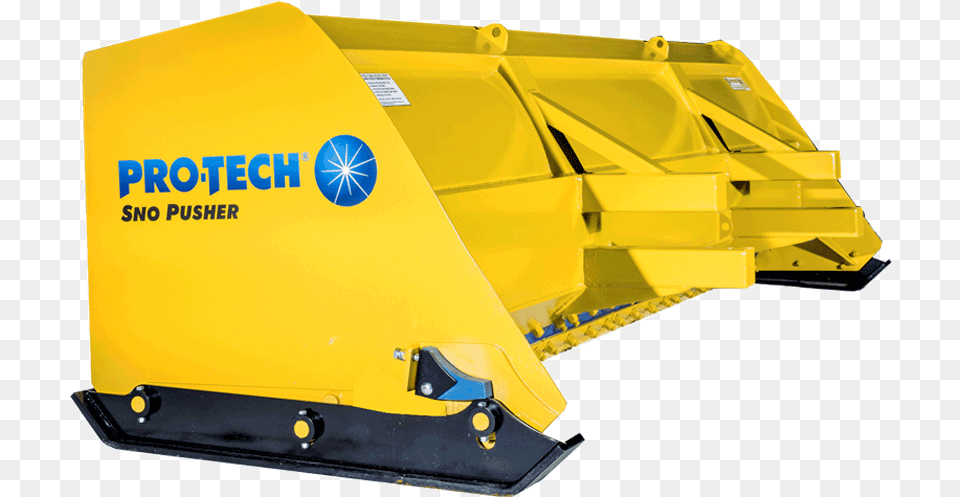 Steel Edge Snow Pusher Backhoe Machine, Bulldozer, Snowplow, Tractor, Transportation Png Image