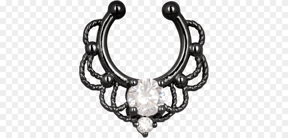 Steel Fairytale Fake Septum Ring, Accessories, Diamond, Gemstone, Jewelry Free Png Download