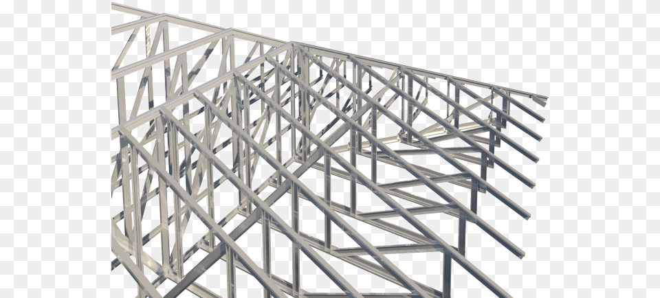 Steel Frame Roof Trusses, Construction, Bridge Png