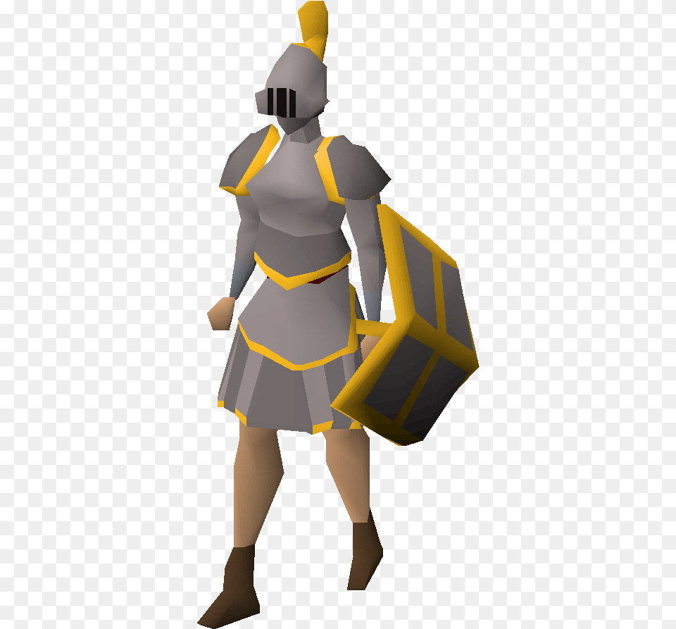 Steel Gold Osrs Plateskirt, Adult, Armor, Female, Person Png Image