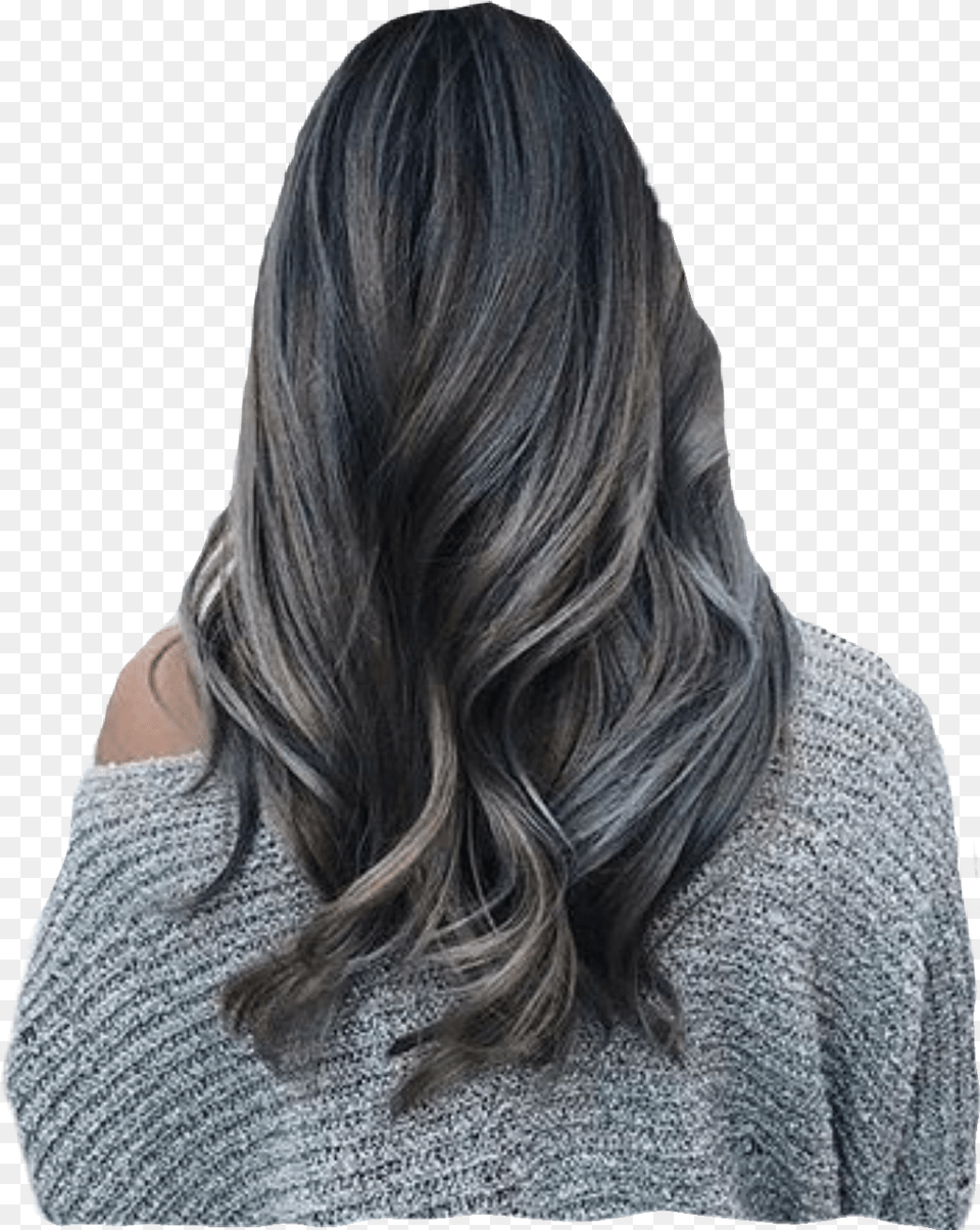 Steel Grey Hair Download Grey Hair On Brown Girls, Adult, Female, Person, Woman Png Image