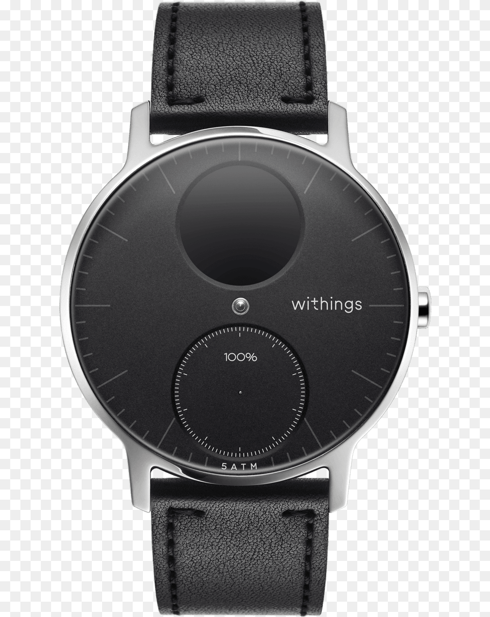 Steel Hr Stylish Tracker Watch Hybrid Withings, Arm, Body Part, Person, Wristwatch Free Png Download
