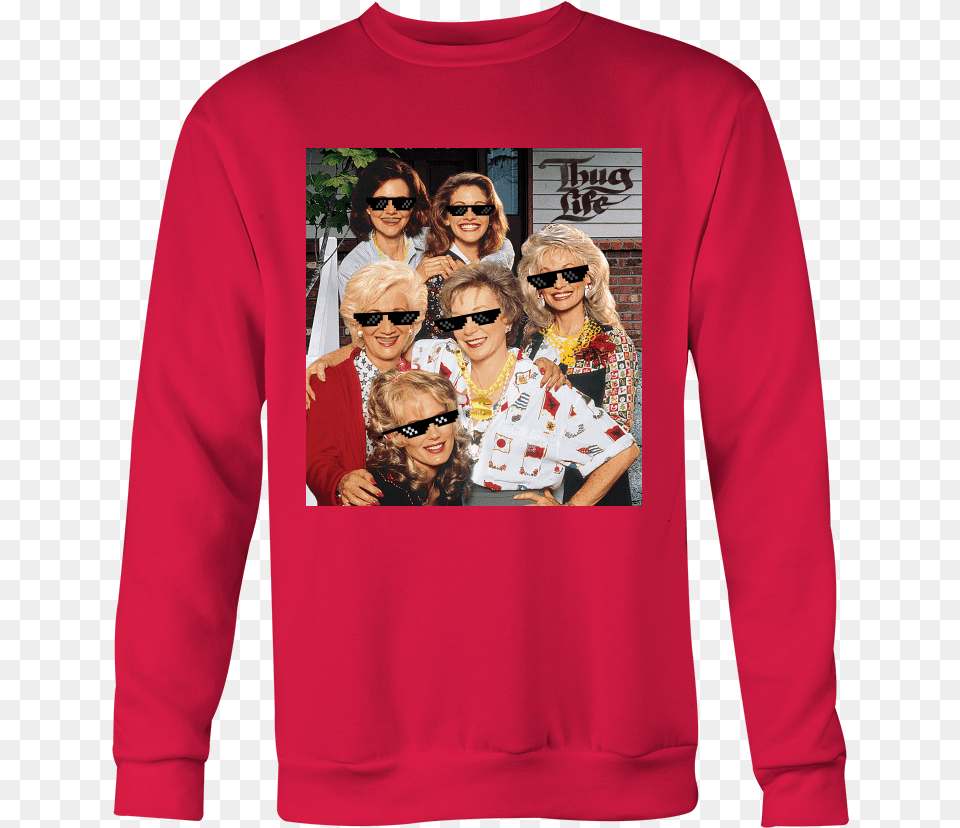 Steel Magnolias Thug Life Holiday Special Sweatshirt Dolly Parton Julia Roberts Movie, Woman, Sweater, Sleeve, Person Free Png
